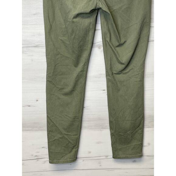 J Crew Jeans Womens 27 Olive Green Stretch Skinny Pants E6687 Mid Rise Casual - Picture 15 of 16